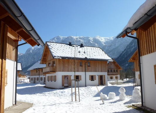 Two Chalets for Sale in a Resort with Pool near Lake Hallstatt