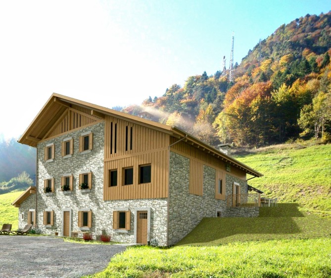 Off-Plan Mountain Chalet for Sale in Breguzzo in Trentino