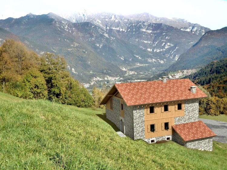 Panoramic house for sale in the Dolomites